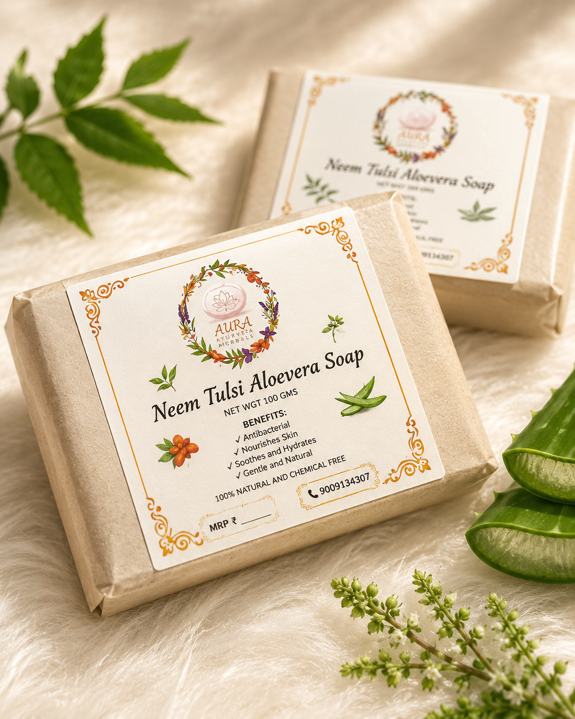 Neem Tulsi Aloe Vera Soap